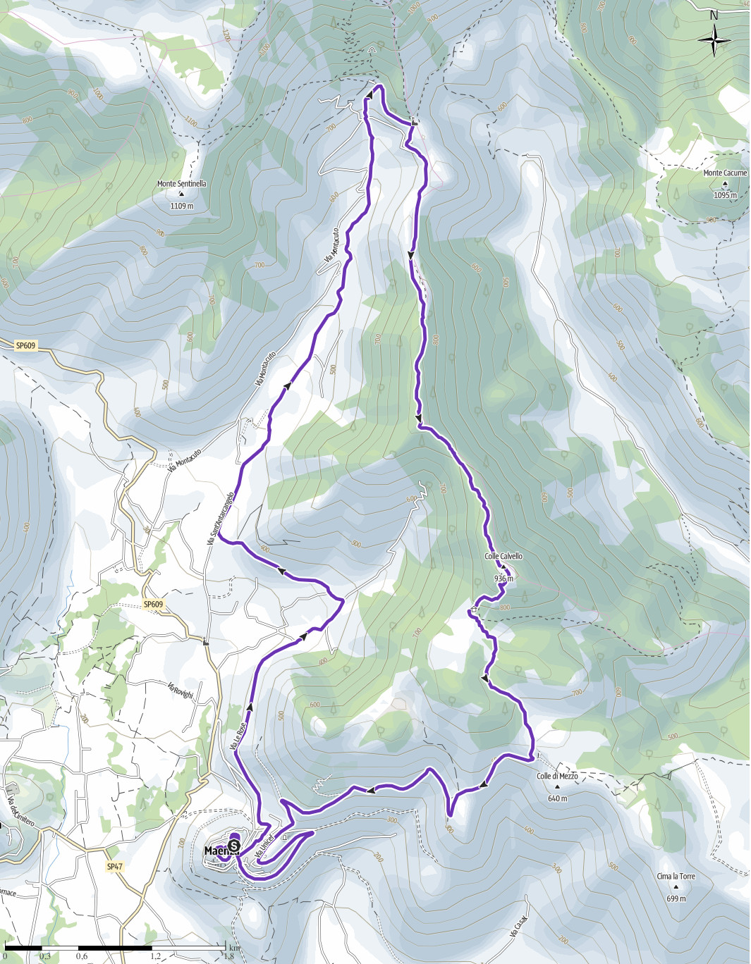Percorso Trail Road to Maenza - 2023